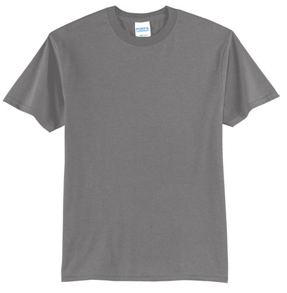 Port & Company Tall Core Blend Tee. PC55T Medium Grey