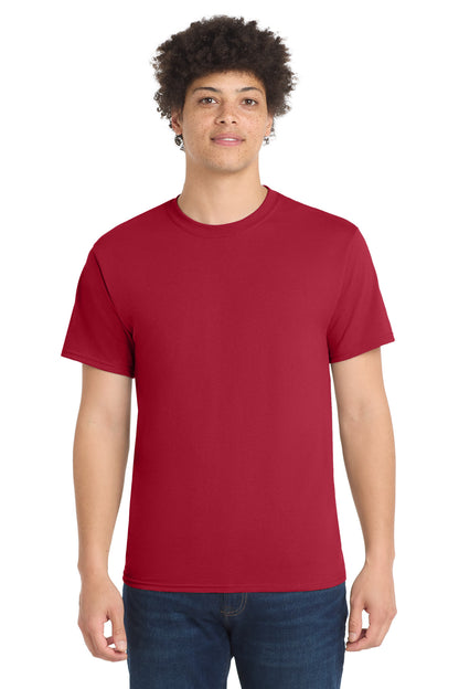 Custom Embroidered Port & Co T-Shirts  in Red