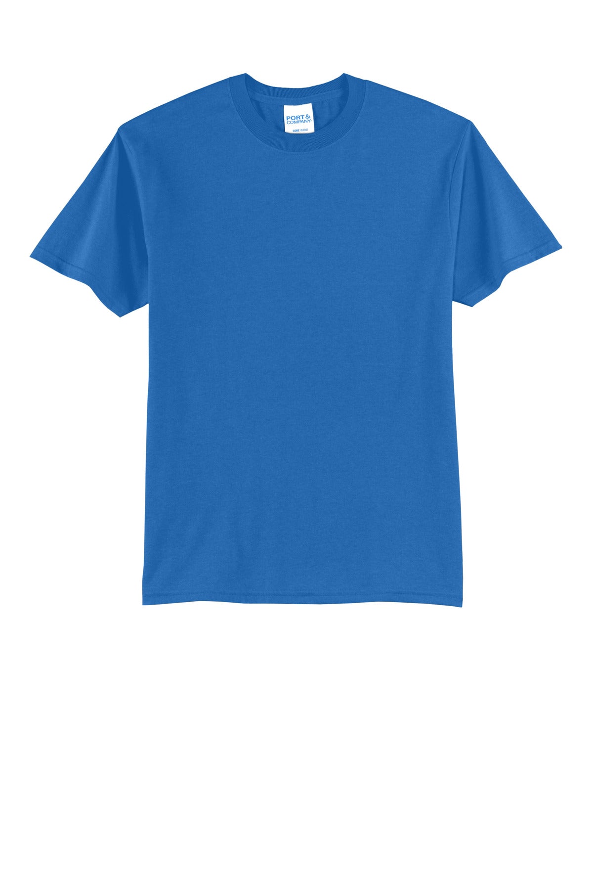 Custom Embroidered Port & Co T-Shirts  in Royal