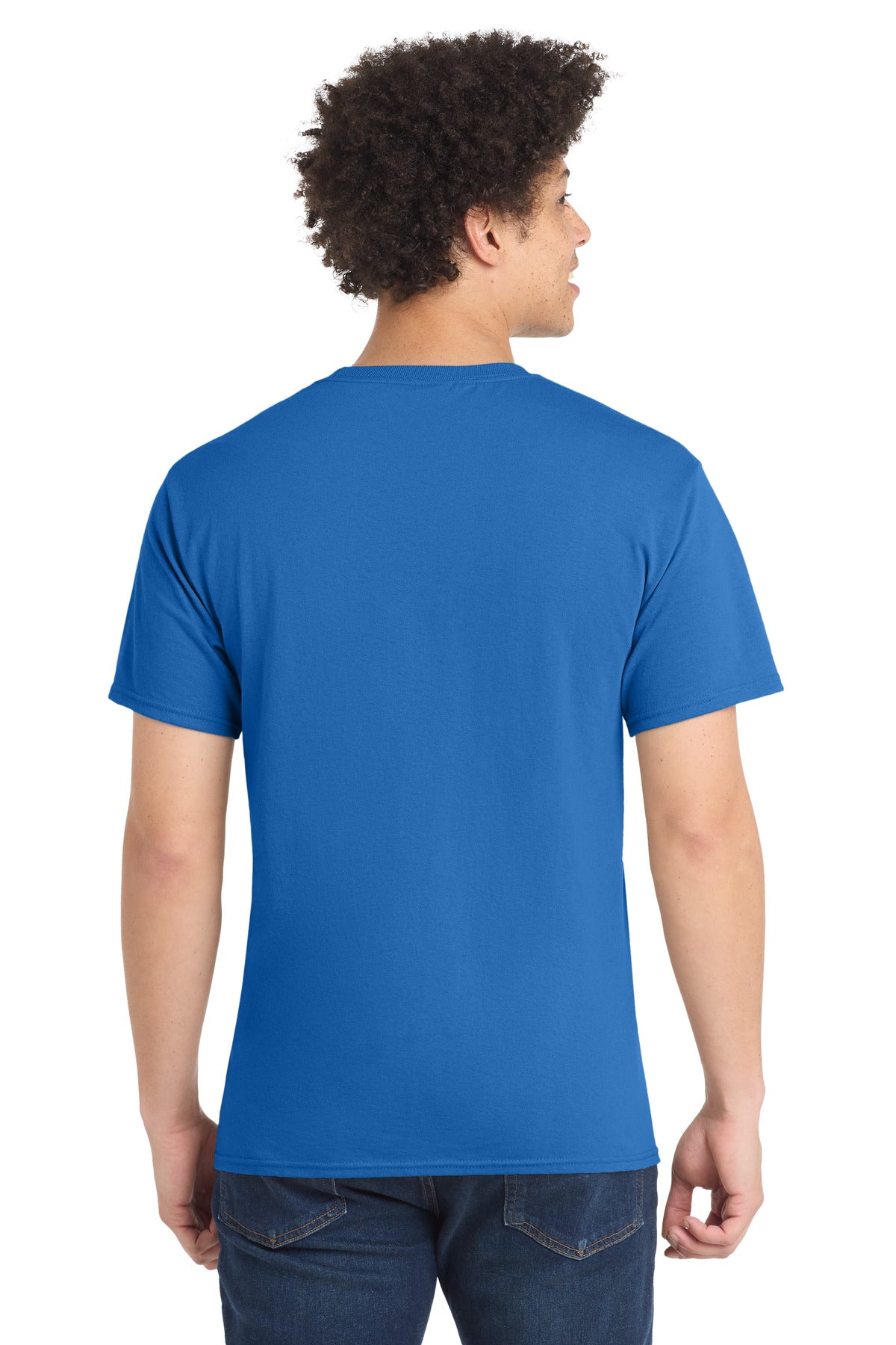 Custom Embroidered Port & Co T-Shirts  in Royal
