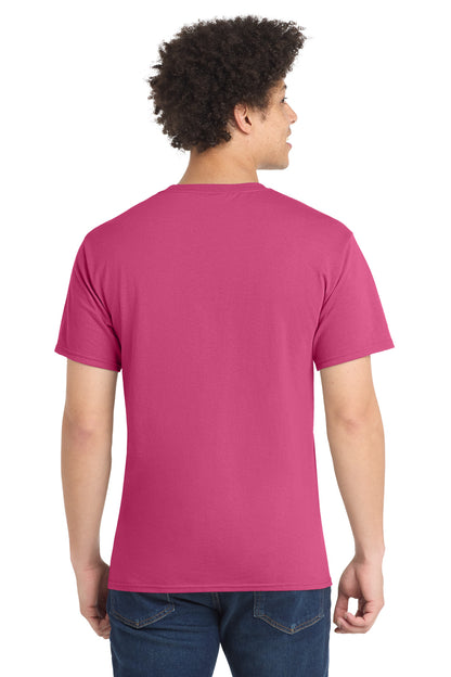 Custom Embroidered Port & Co T-Shirts  in Sangria