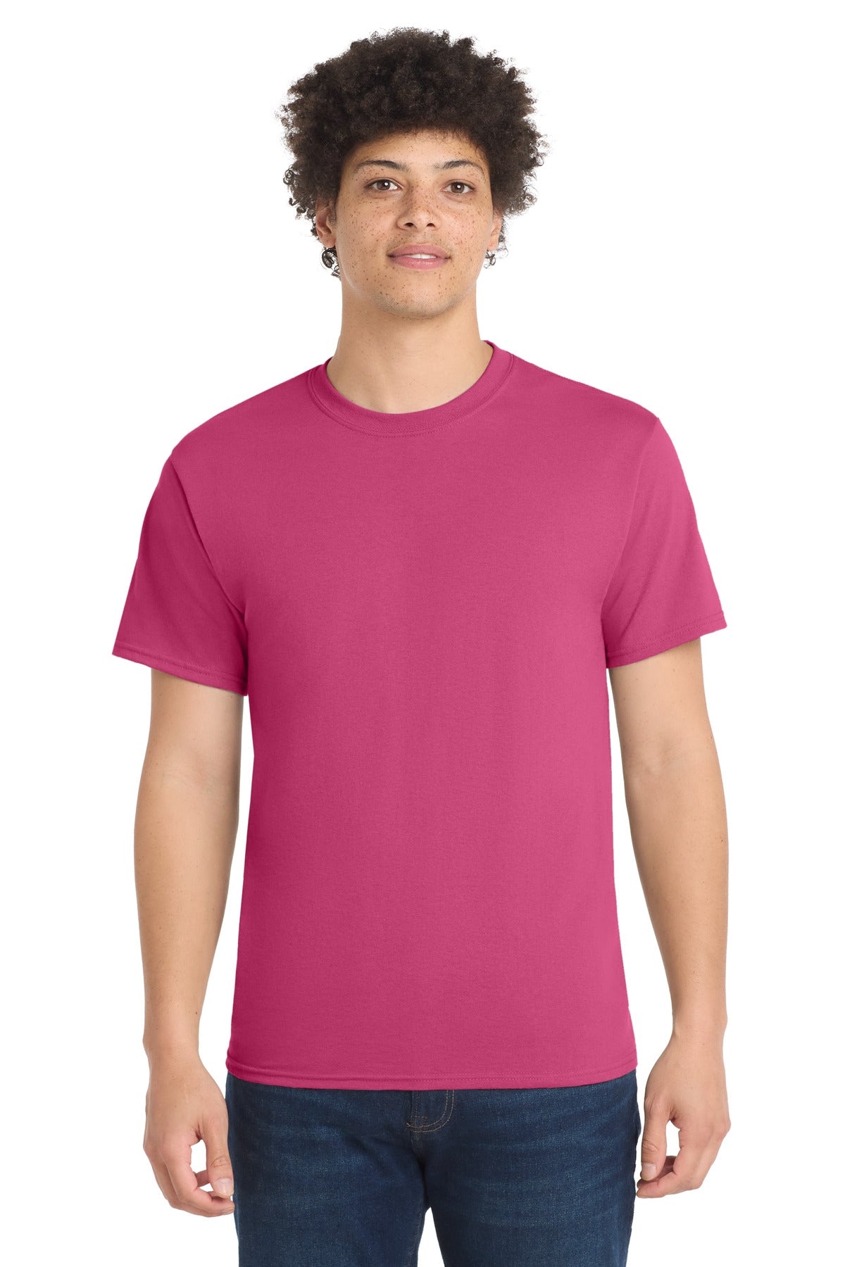 Custom Embroidered Port & Co T-Shirts  in Sangria