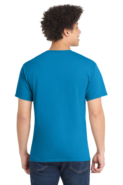 Custom Embroidered Port & Co T-Shirts  in Sapphire