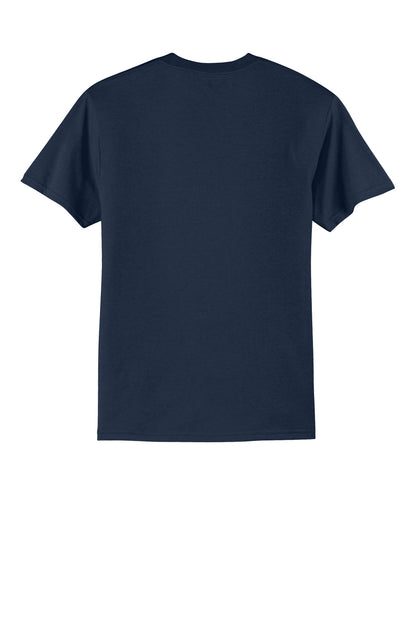 Custom Embroidered Port & Co T-Shirts  in True Navy