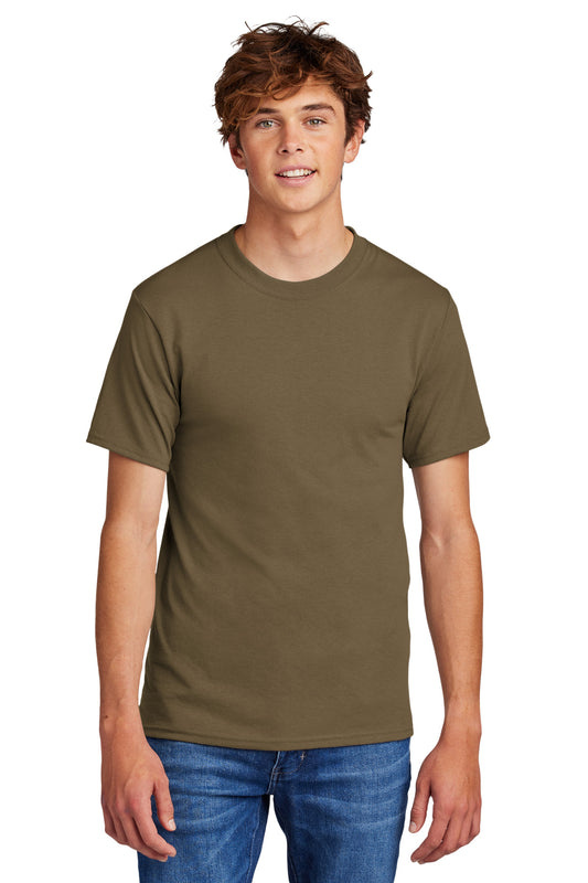 Port & Company - Core Blend Tee.  PC55 Woodland Brown