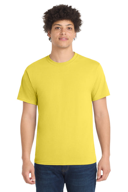 Custom Embroidered Port & Co T-Shirts  in Yellow