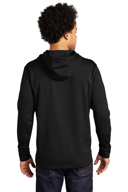 Custom Embroidered Port & Company Performance Fleece Pullover Hooded Sweatshirt. PC590H,Jet Black