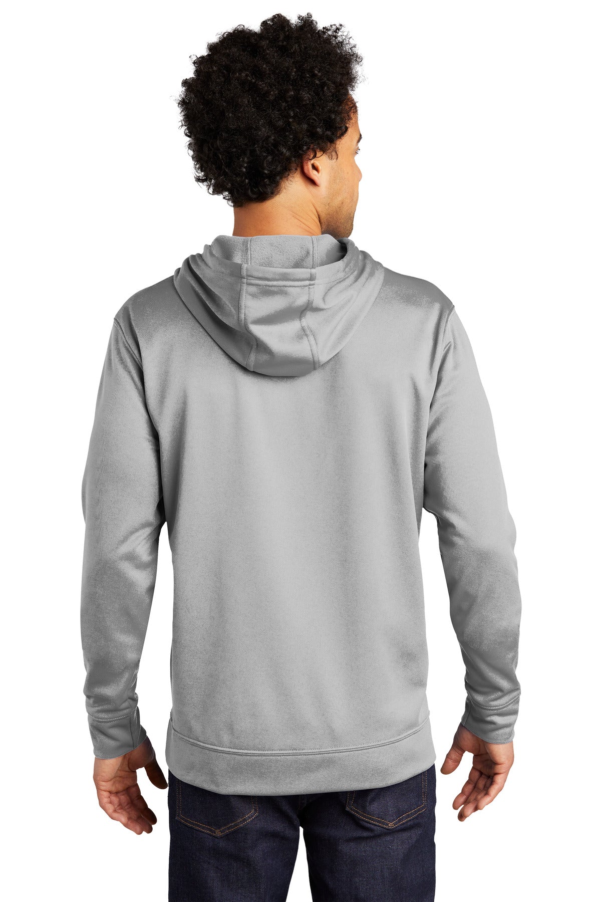 Custom Embroidered Port & Company Performance Fleece Pullover Hooded Sweatshirt. PC590H,Silver
