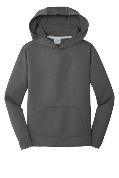 Port & CompanyYouth Performance Fleece Pullover Hooded Sweatshirt. PC590YH