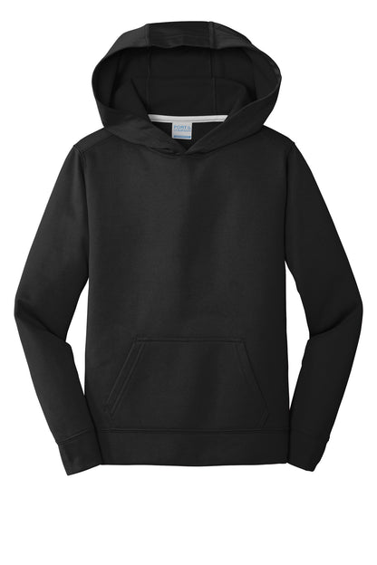 Port & CompanyYouth Performance Fleece Pullover Hooded Sweatshirt. PC590YH
