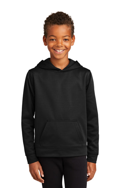 Port & CompanyYouth Performance Fleece Pullover Hooded Sweatshirt. PC590YH