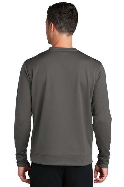 Custom Embroidered Port & CompanyPerformance Fleece Crewneck Sweatshirt. PC590,Charcoal