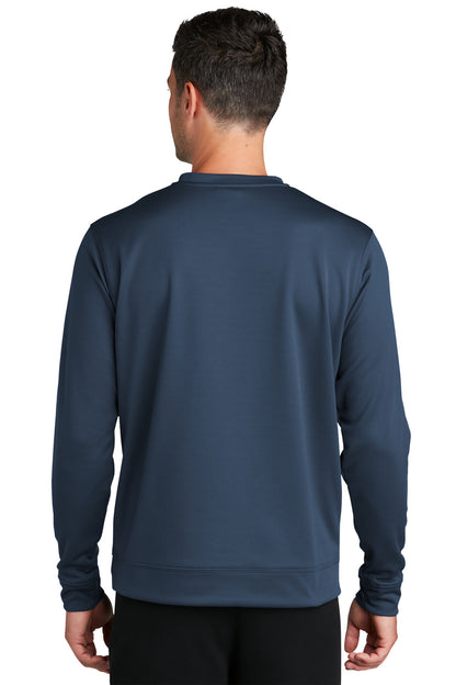 Custom Embroidered Port & CompanyPerformance Fleece Crewneck Sweatshirt. PC590,Deep Navy