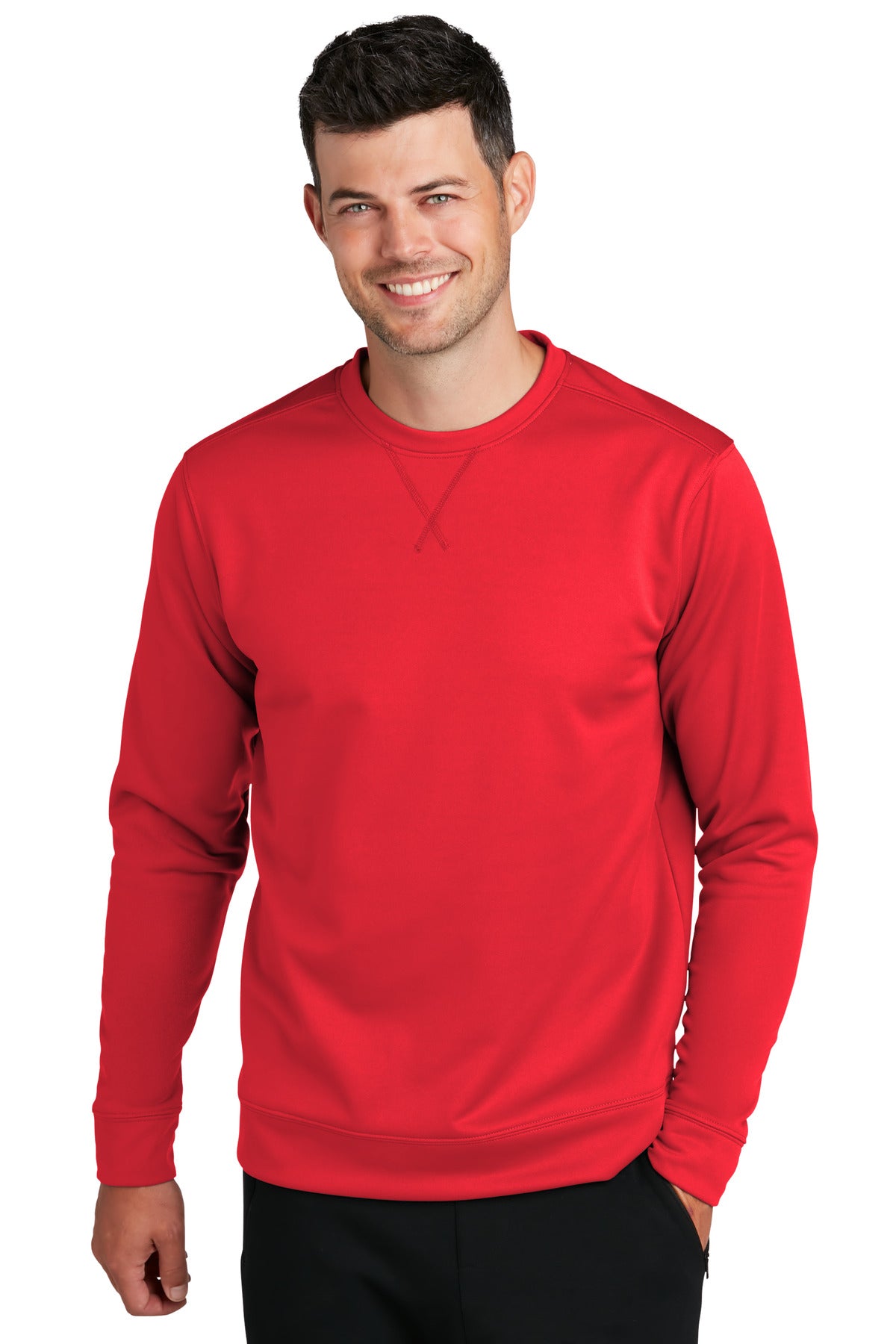 Custom Embroidered Port & Co Sweatshirts in Red