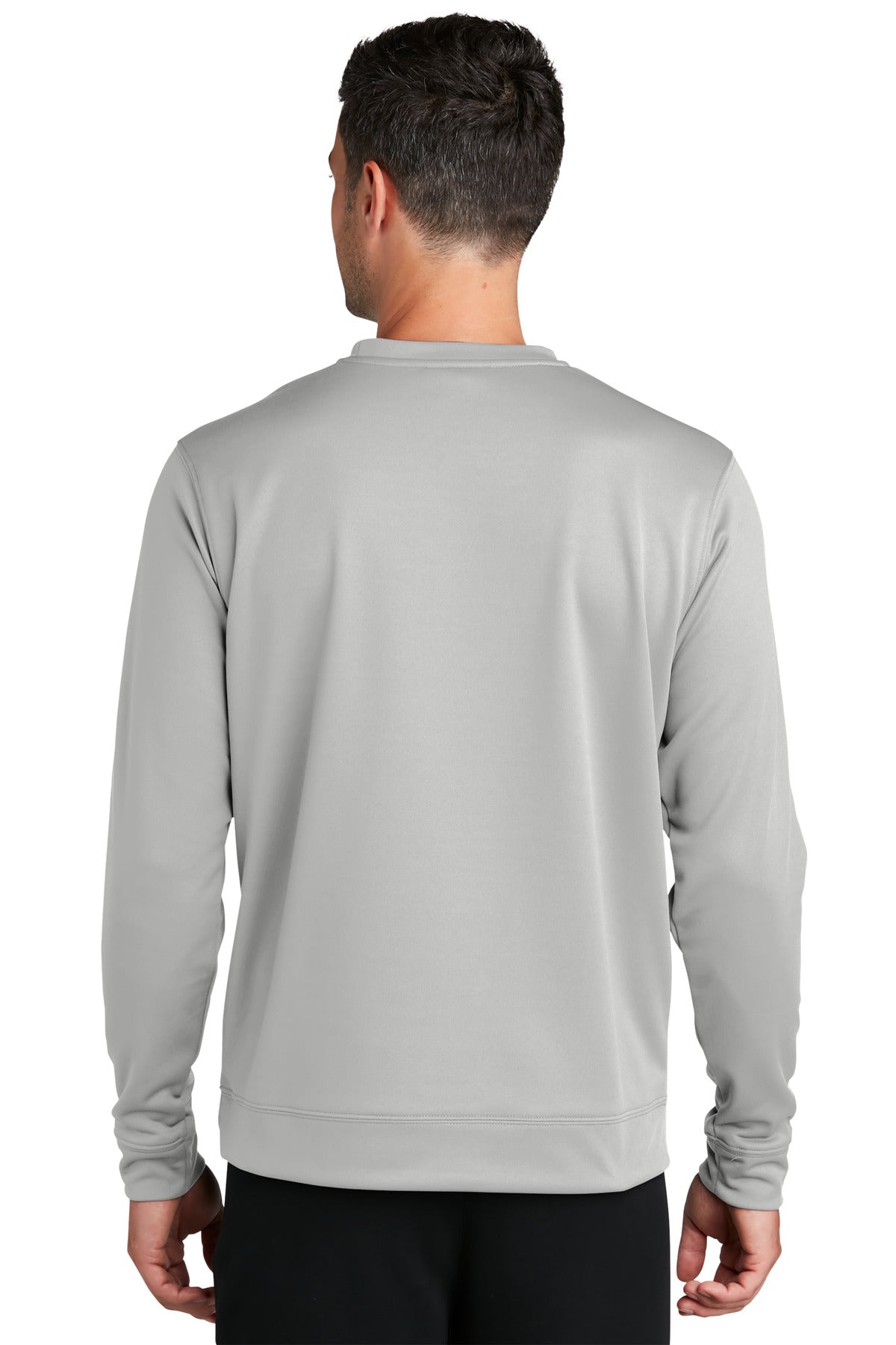 Custom Embroidered Port & CompanyPerformance Fleece Crewneck Sweatshirt. PC590,Silver