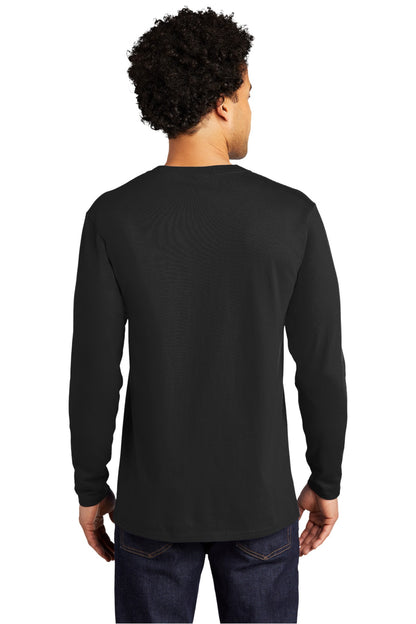 Custom Embroidered Port & Company Long Sleeve Bouncer Tee PC600LS,Deep Black
