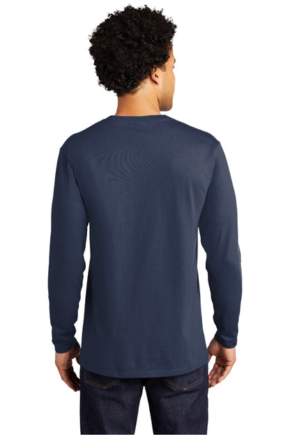 Custom Embroidered Port & Company Long Sleeve Bouncer Tee PC600LS,Navy Blue