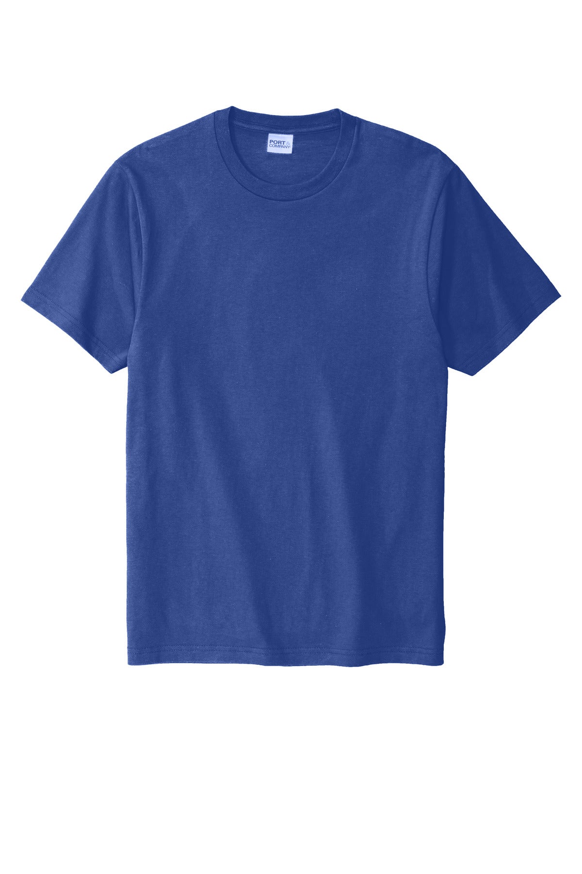 Custom Embroidered Port & Co T-Shirts  in Blue Iris