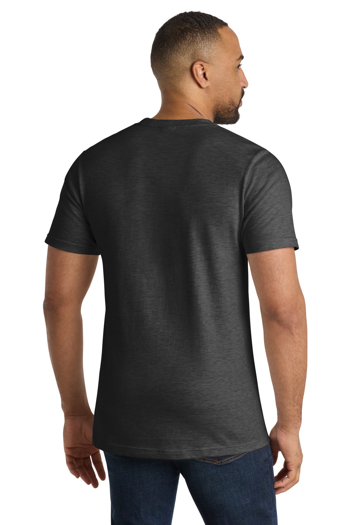 Custom Embroidered Port & Co T-Shirts  in Dark Heather Grey