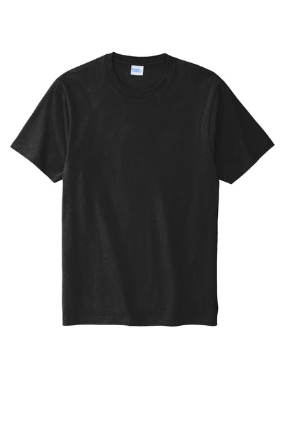 Custom Embroidered Port & Co T-Shirts  in Deep Black