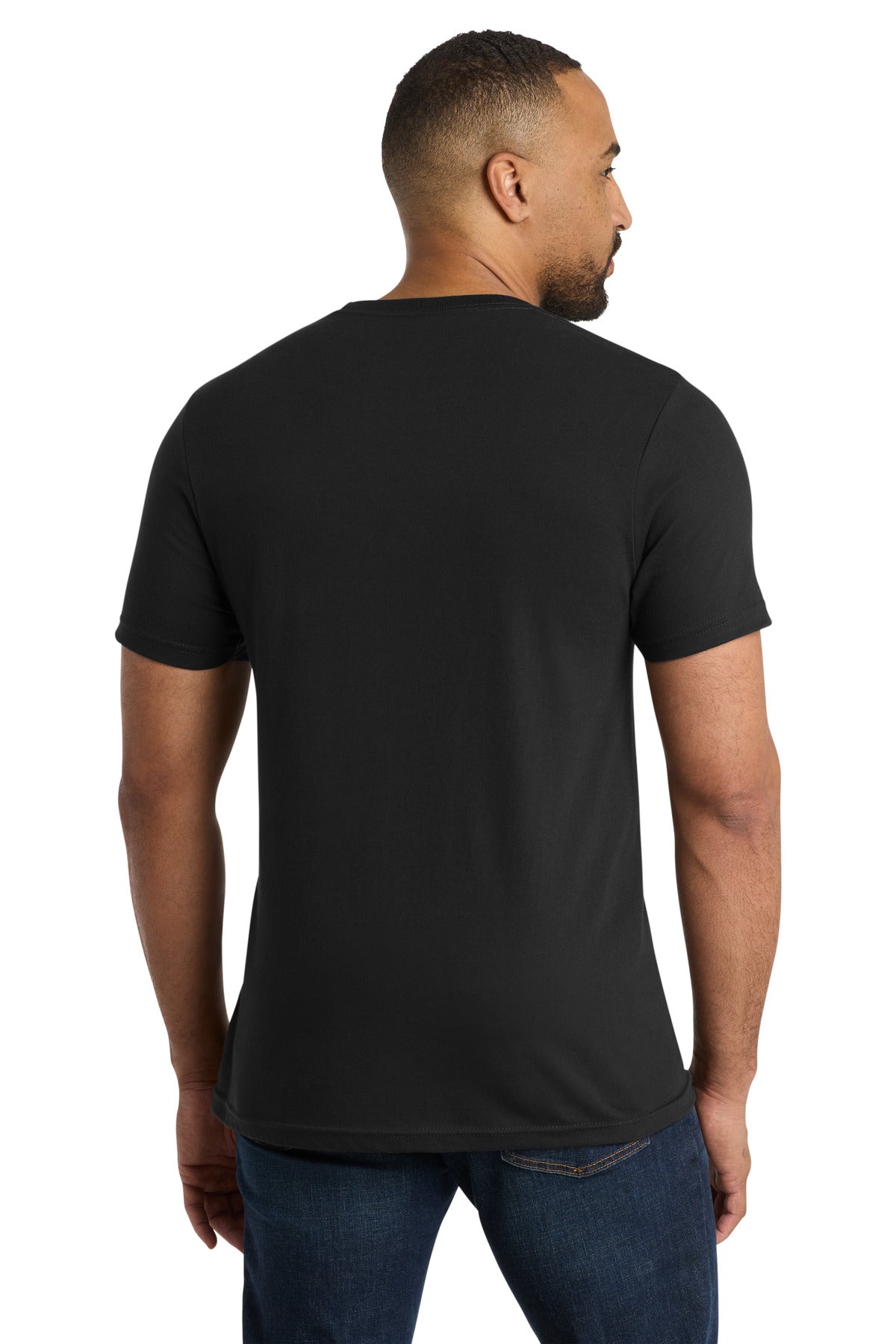 Custom Embroidered Port & Co T-Shirts  in Deep Black