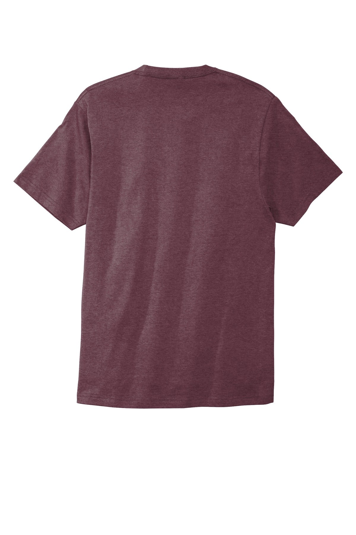 Custom Embroidered Port & Co T-Shirts  in Heather Athletic Maroon
