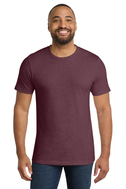 Custom Embroidered Port & Co T-Shirts  in Heather Athletic Maroon