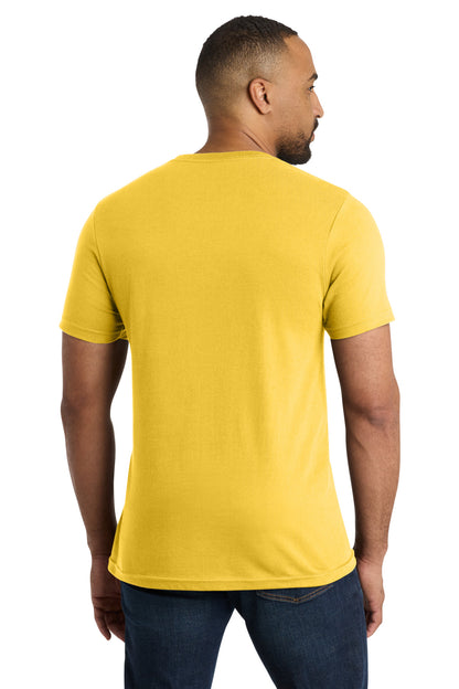 Custom Embroidered Port & Co T-Shirts  in Lemon Yellow