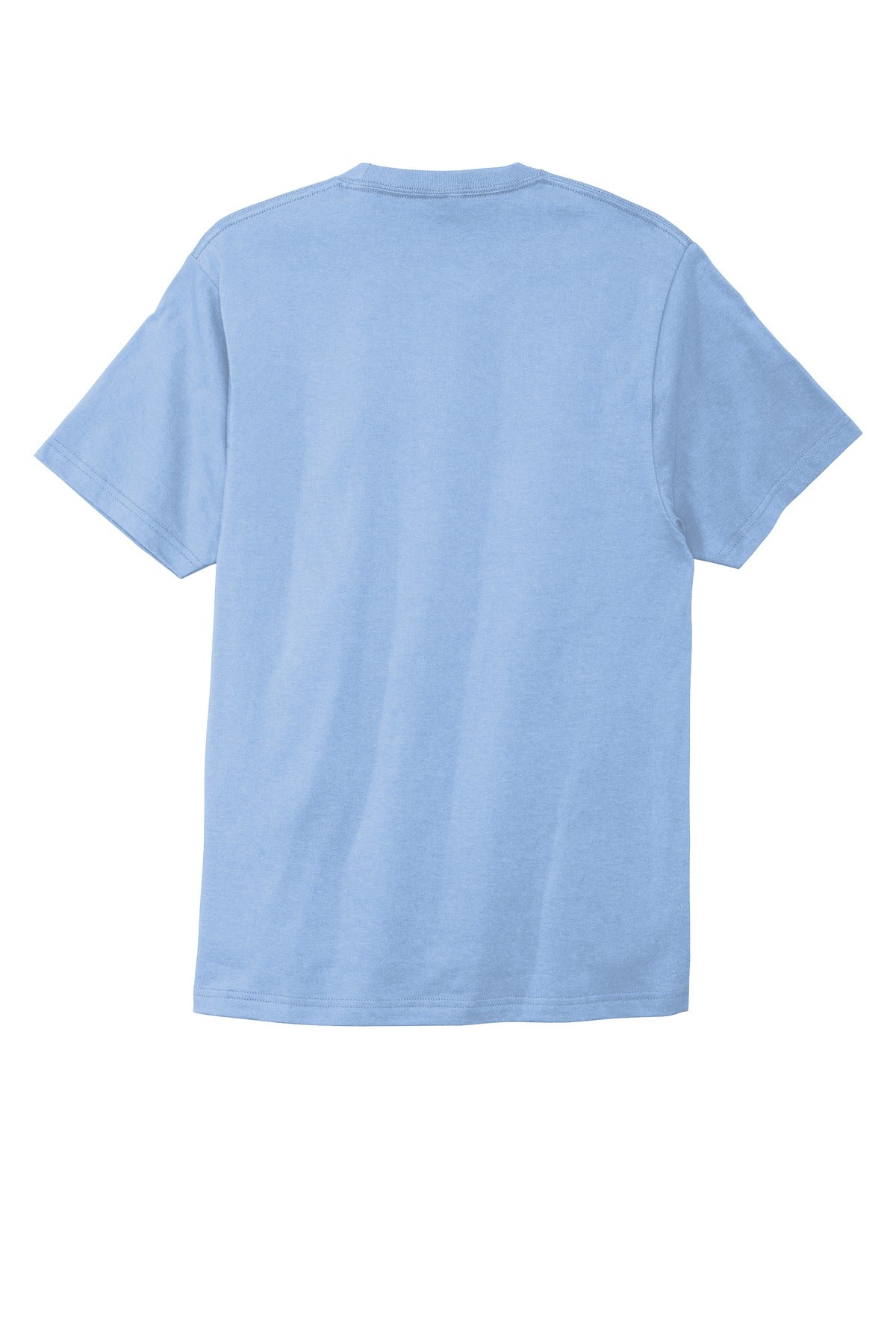 Custom Embroidered Port & Co T-Shirts  in Light Blue