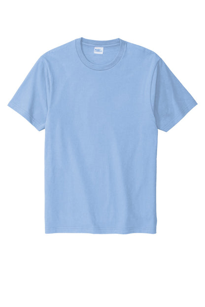 Custom Embroidered Port & Co T-Shirts  in Light Blue