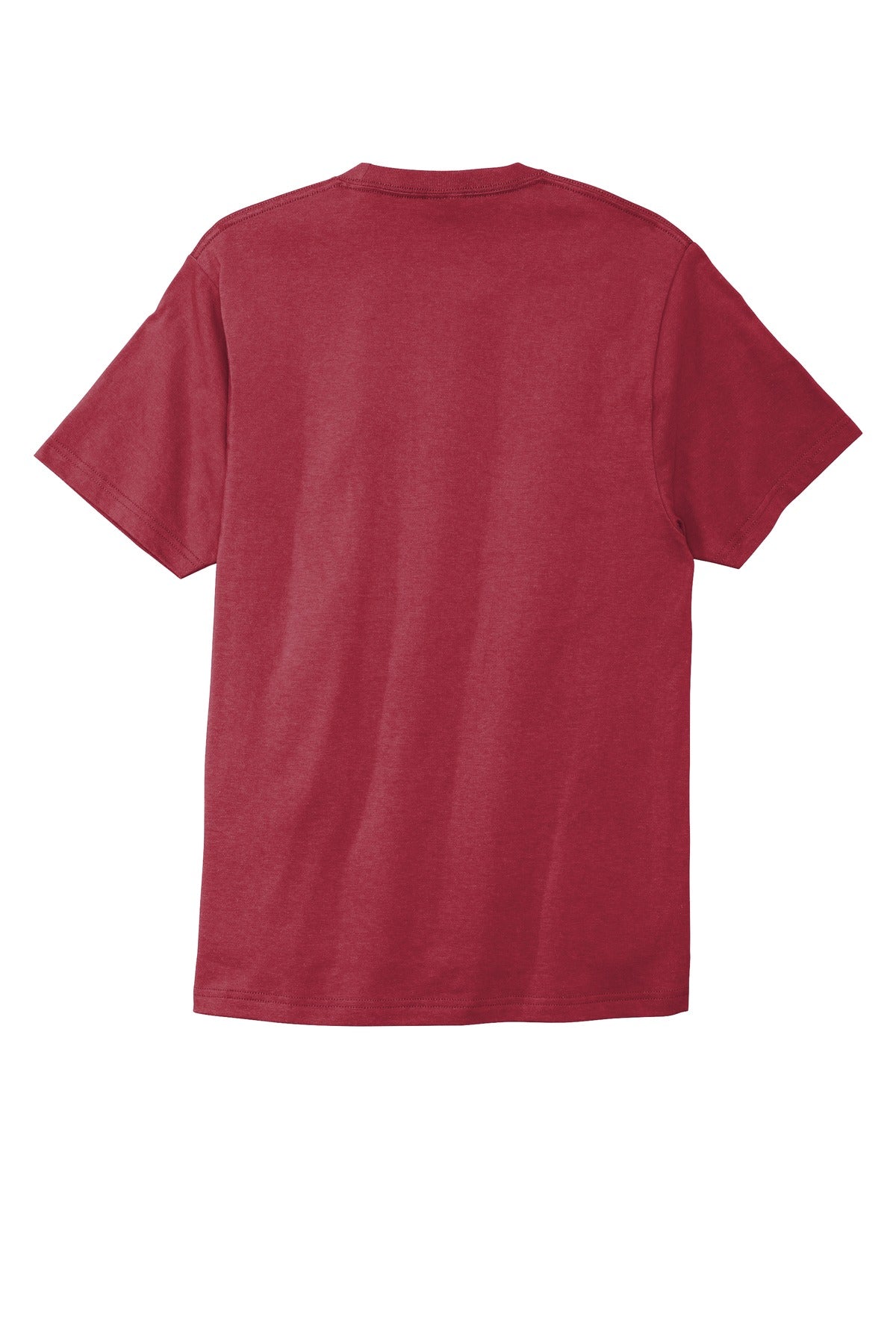 Custom Embroidered Port & Co T-Shirts  in Rich Red