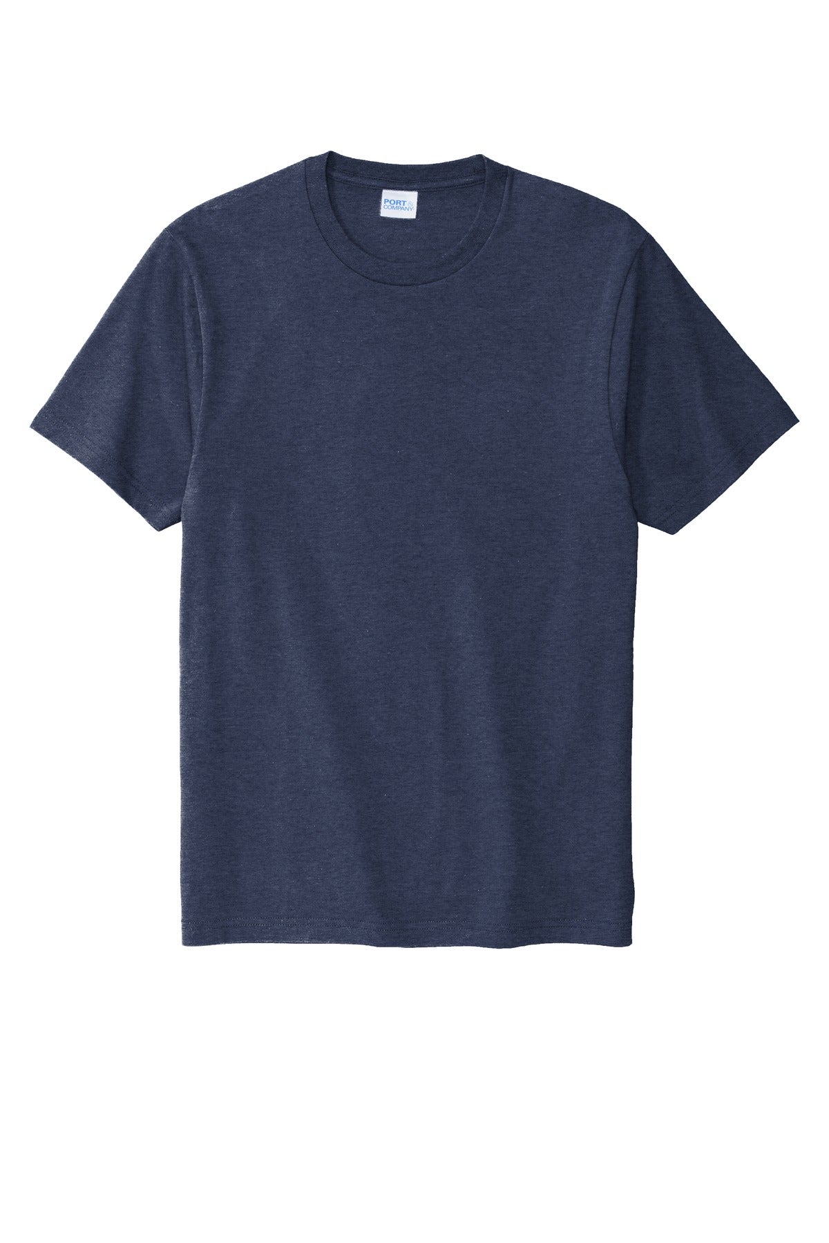 Custom Embroidered Port & Co T-Shirts  in Team Navy Heather