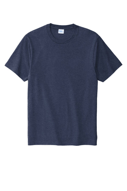 Custom Embroidered Port & Co T-Shirts  in Team Navy Heather