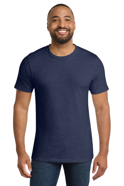 Custom Embroidered Port & Co T-Shirts  in Team Navy Heather