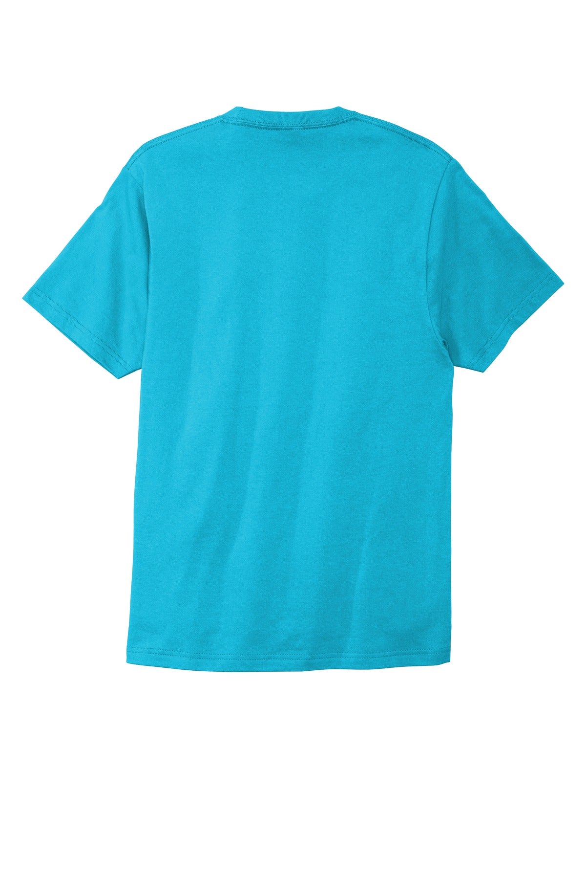 Custom Embroidered Port & Co T-Shirts  in Tidal Wave