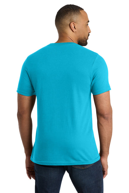 Custom Embroidered Port & Co T-Shirts  in Tidal Wave