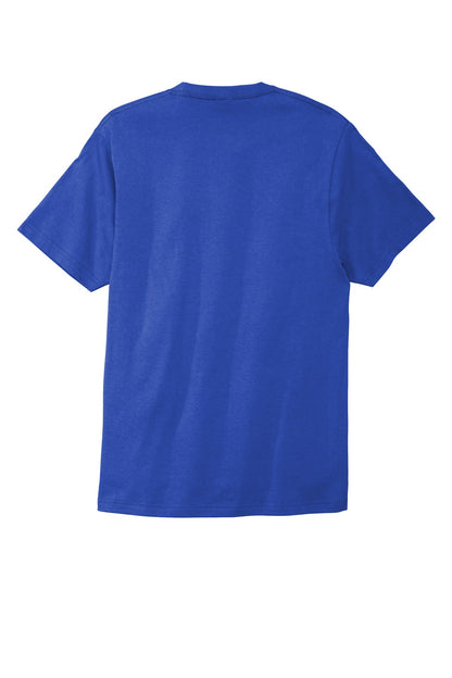 Custom Embroidered Port & Co T-Shirts  in True Royal
