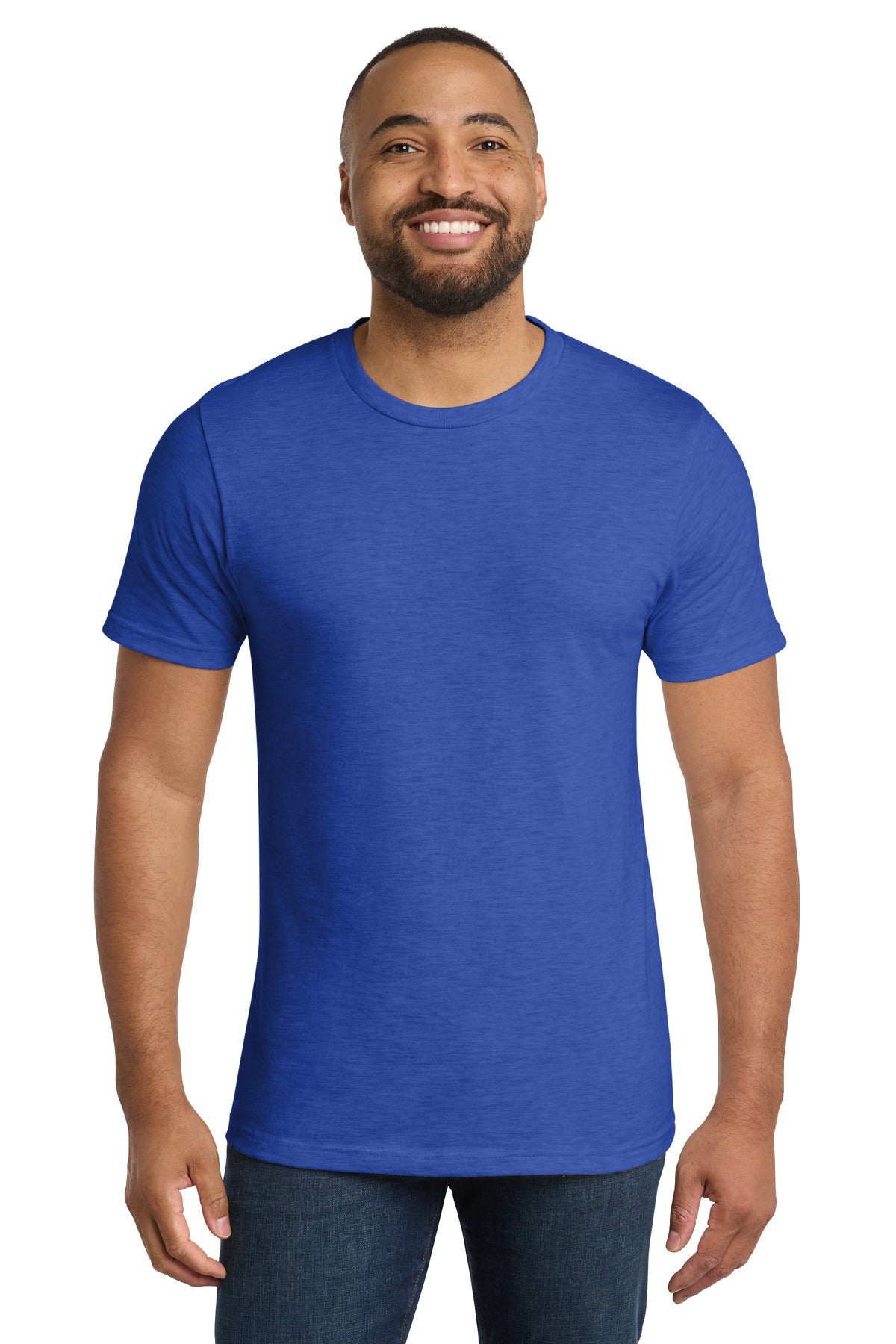 Custom Embroidered Port & Co T-Shirts  in True Royal Heather