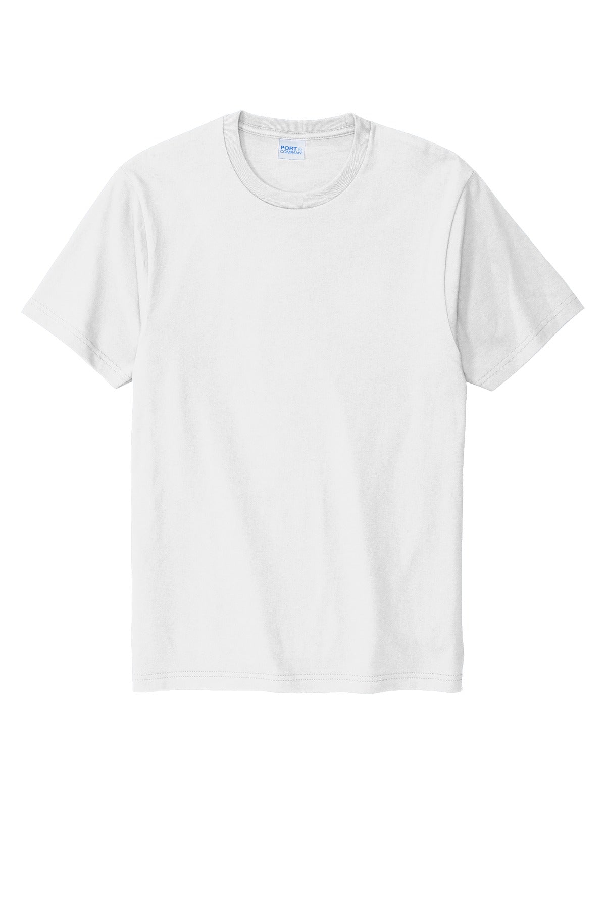 Custom Embroidered Port & Co T-Shirts  in White