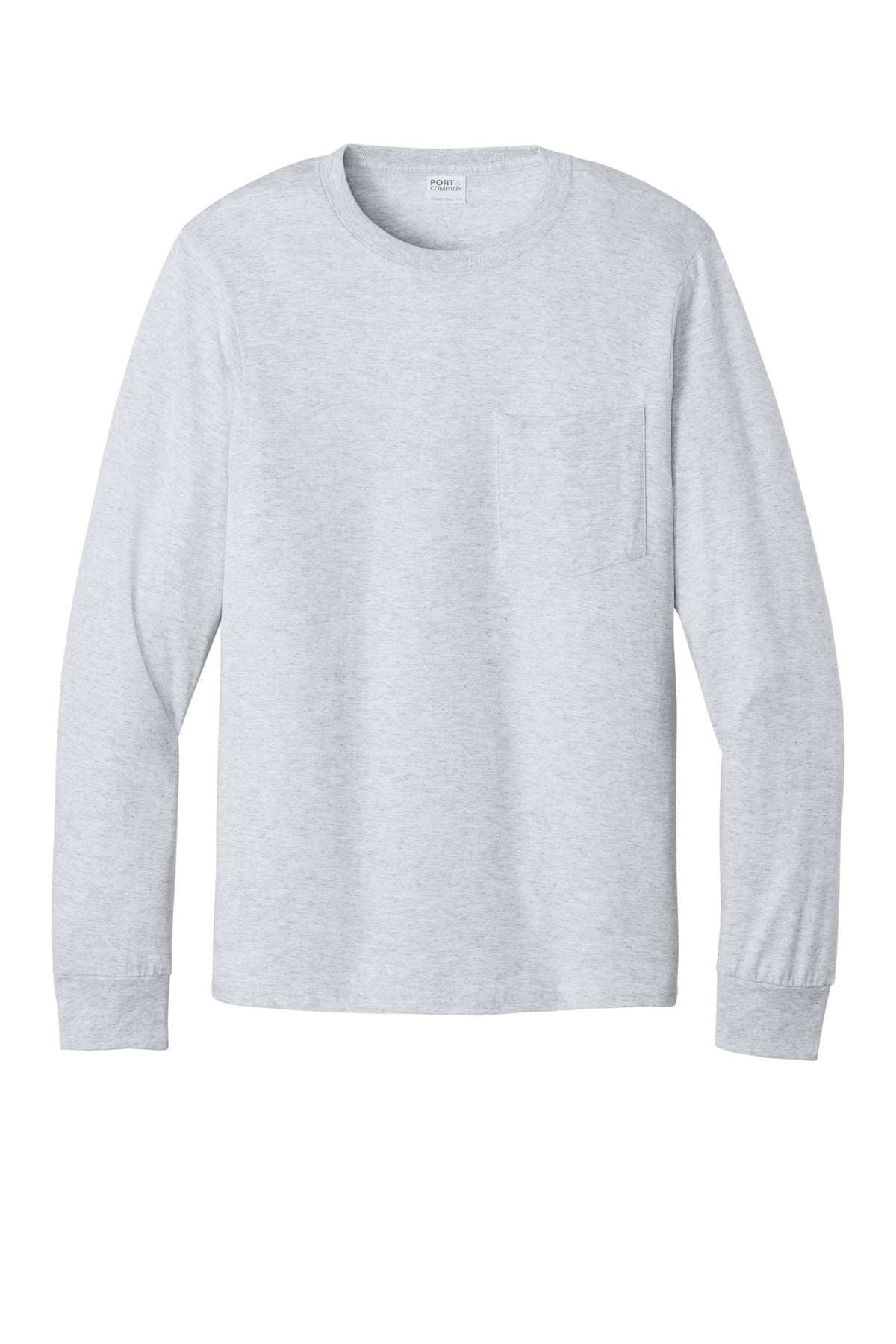 Custom Embroidered Port & Co T-Shirts  in Ash