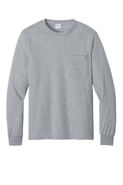 Custom Embroidered Port & Co T-Shirts  in Athletic Heather
