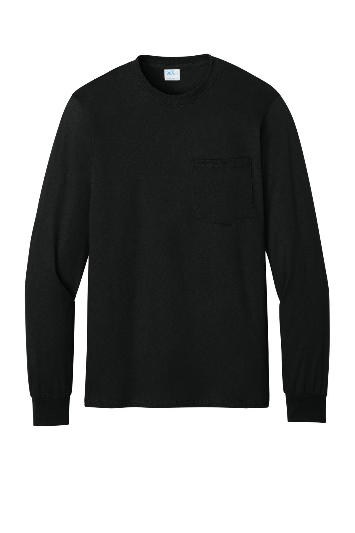 Custom Embroidered Port & Co T-Shirts  in Jet Black