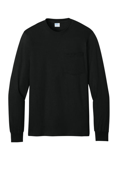 Custom Embroidered Port & Co T-Shirts  in Jet Black