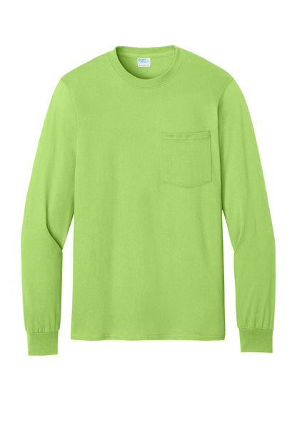 Custom Embroidered Port & Co T-Shirts  in Lime