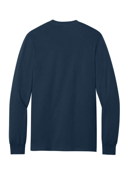 Custom Embroidered Port & Co T-Shirts  in Navy
