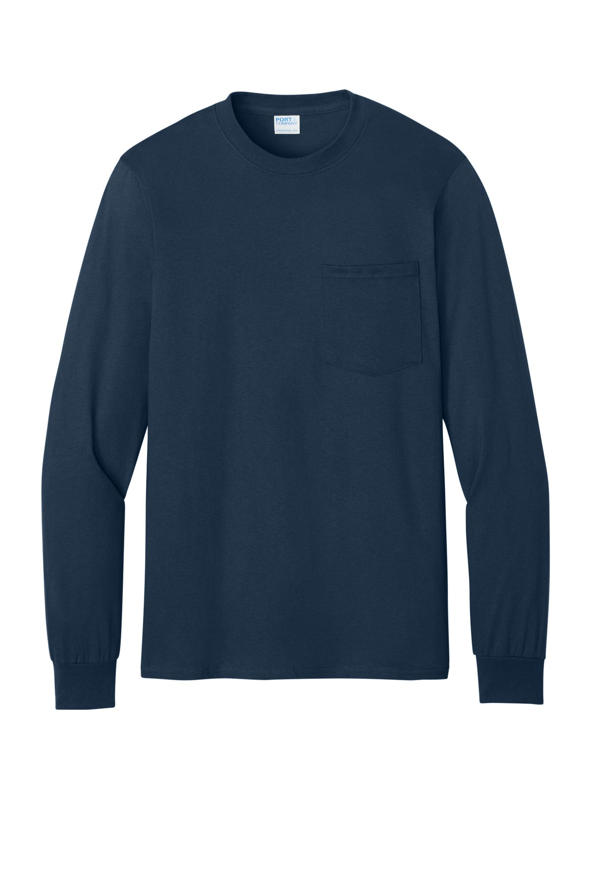 Custom Embroidered Port & Co T-Shirts  in Navy