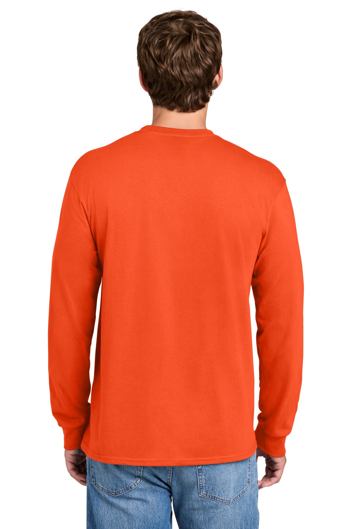 Custom Embroidered Port & Co T-Shirts  in Orange