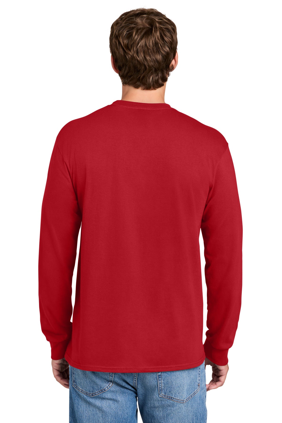 Custom Embroidered Port & Co T-Shirts  in Red