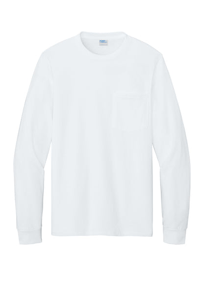 Custom Embroidered Port & Co T-Shirts  in White