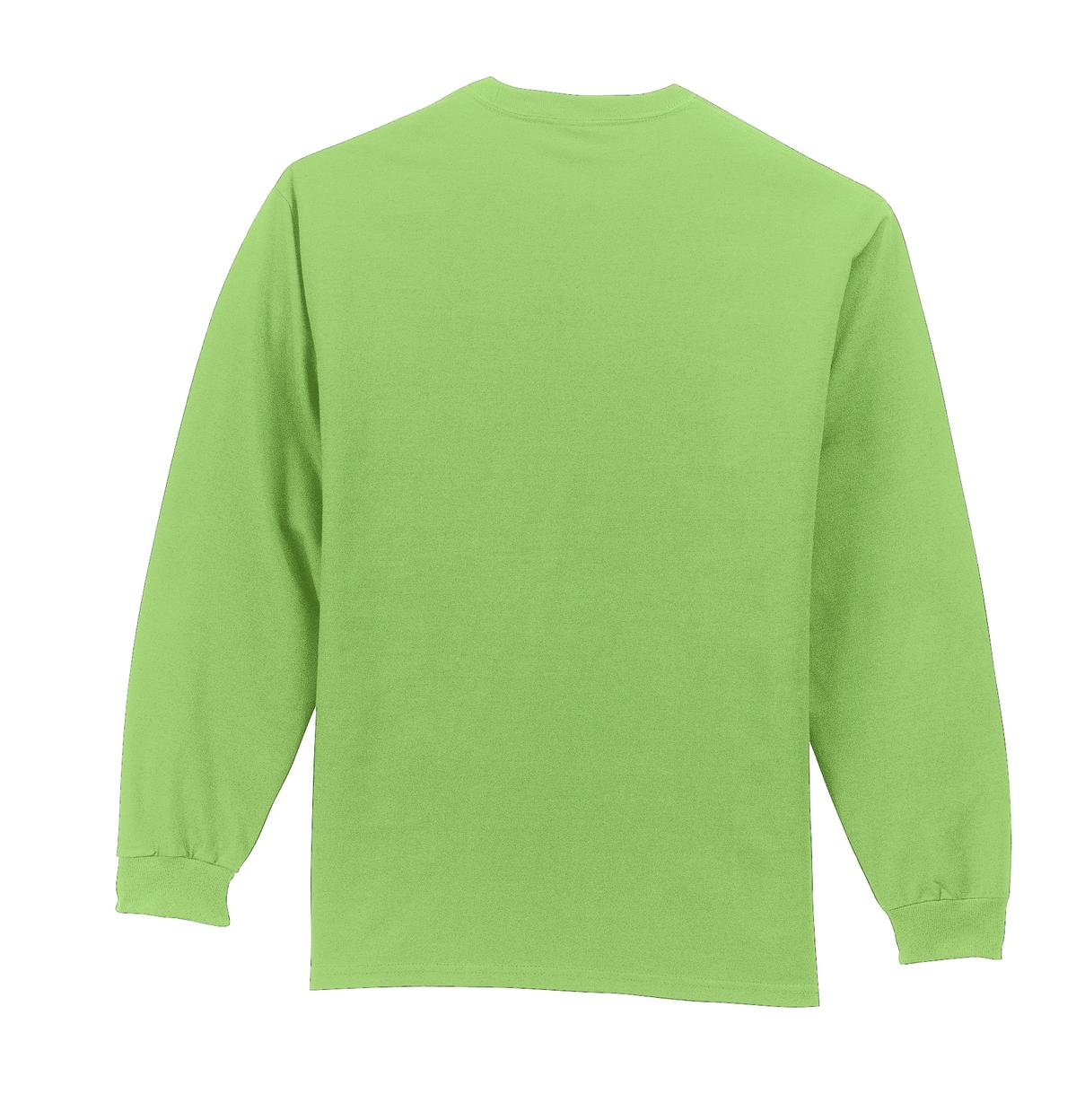 Port & Company Long Sleeve Essential Pocket Tee.  PC61LSP